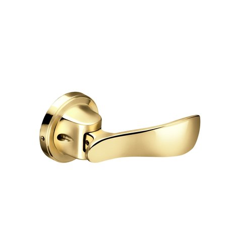YALE REAL LIVING Pivot Collection Navis Lever Single Dummy Lock US3 (605) Bright Brass Finish YR81NV605